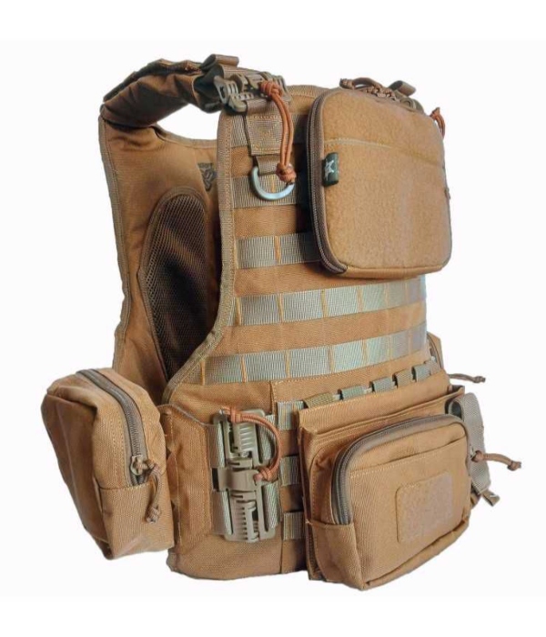 Chaleco táctico militar coyote